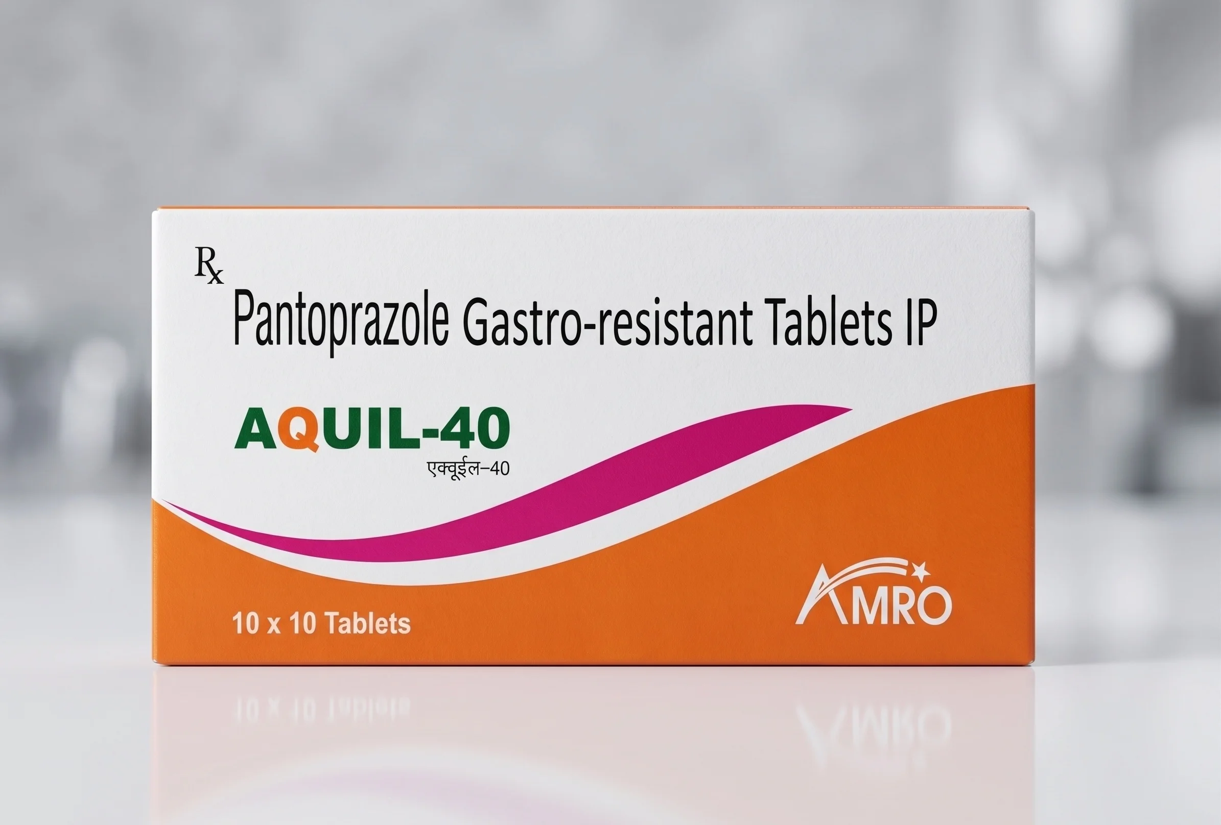 Amro Pharmaceuticals Aquil-40 Tablet - Pantoprazole Sodium IP (equivalent to Pantoprazole) - Antacids & GI formulation