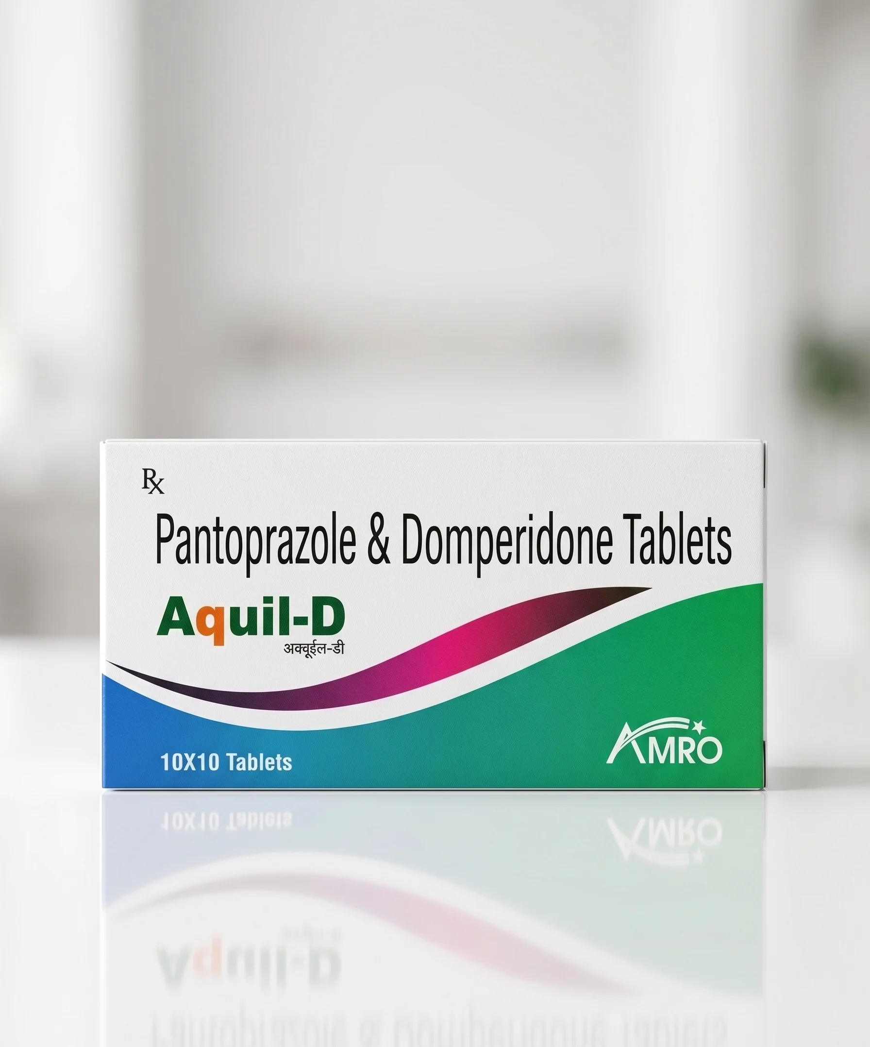Amro Pharmaceuticals Aquil-D Tablet - Pantoprazole Sodium IP (equivalent to Pantoprazole) + Domperidone - Antacids & GI formulation