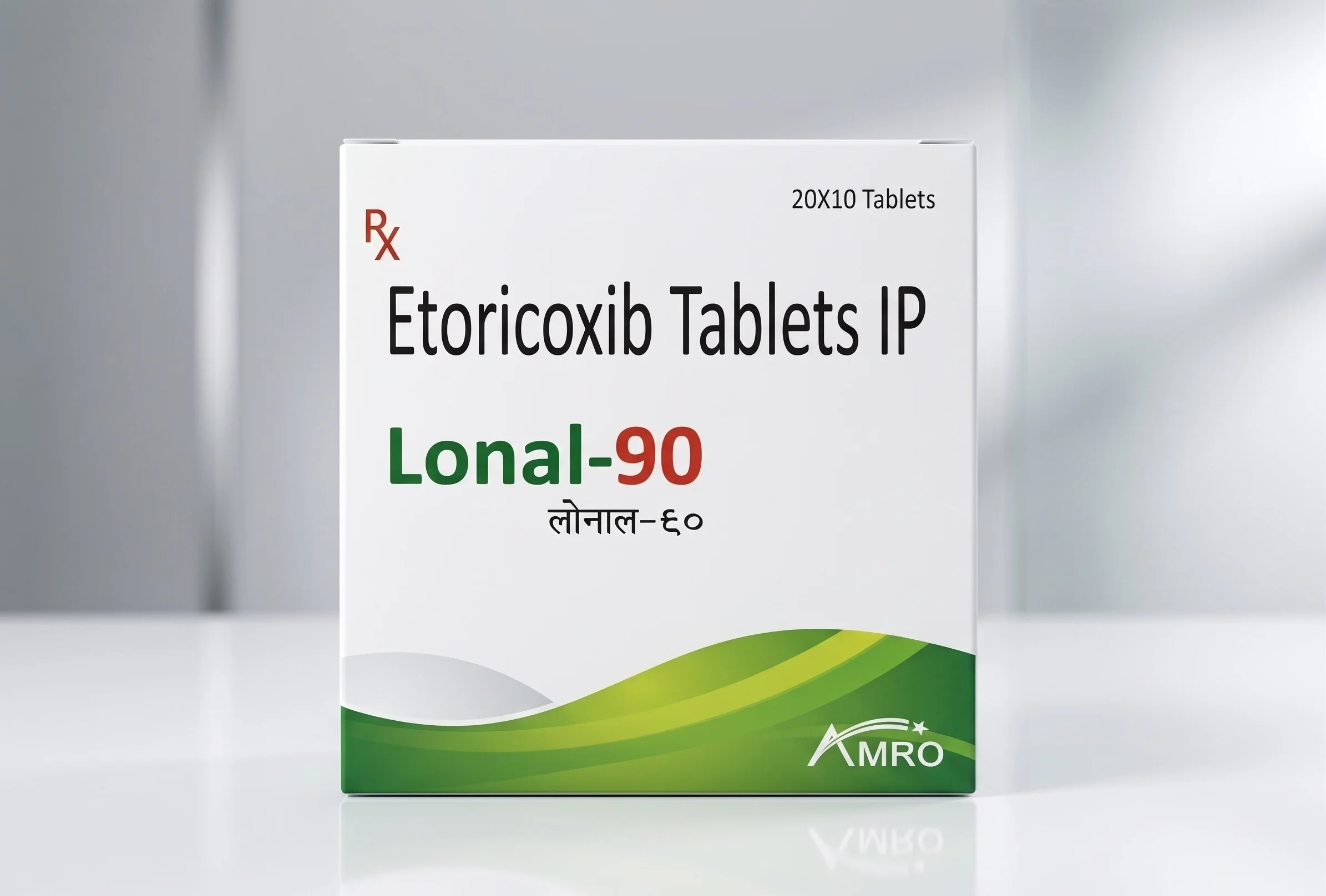 Amro Pharmaceuticals Lonal-90 Tablet - Etoricoxib I.P. - Analgesics formulation