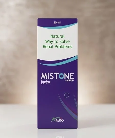 Amro Pharmaceuticals Mistone Syrup - Bhringraj + Bhuiamla + Kasni + other clinical herbs - Ayurvedic formulation
