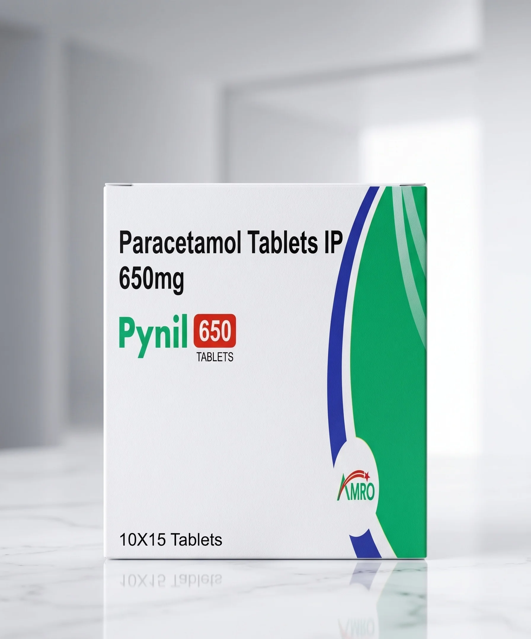 Amro Pharmaceuticals Pynil-650 Tablet - Paracetamol I.P. - Analgesics formulation