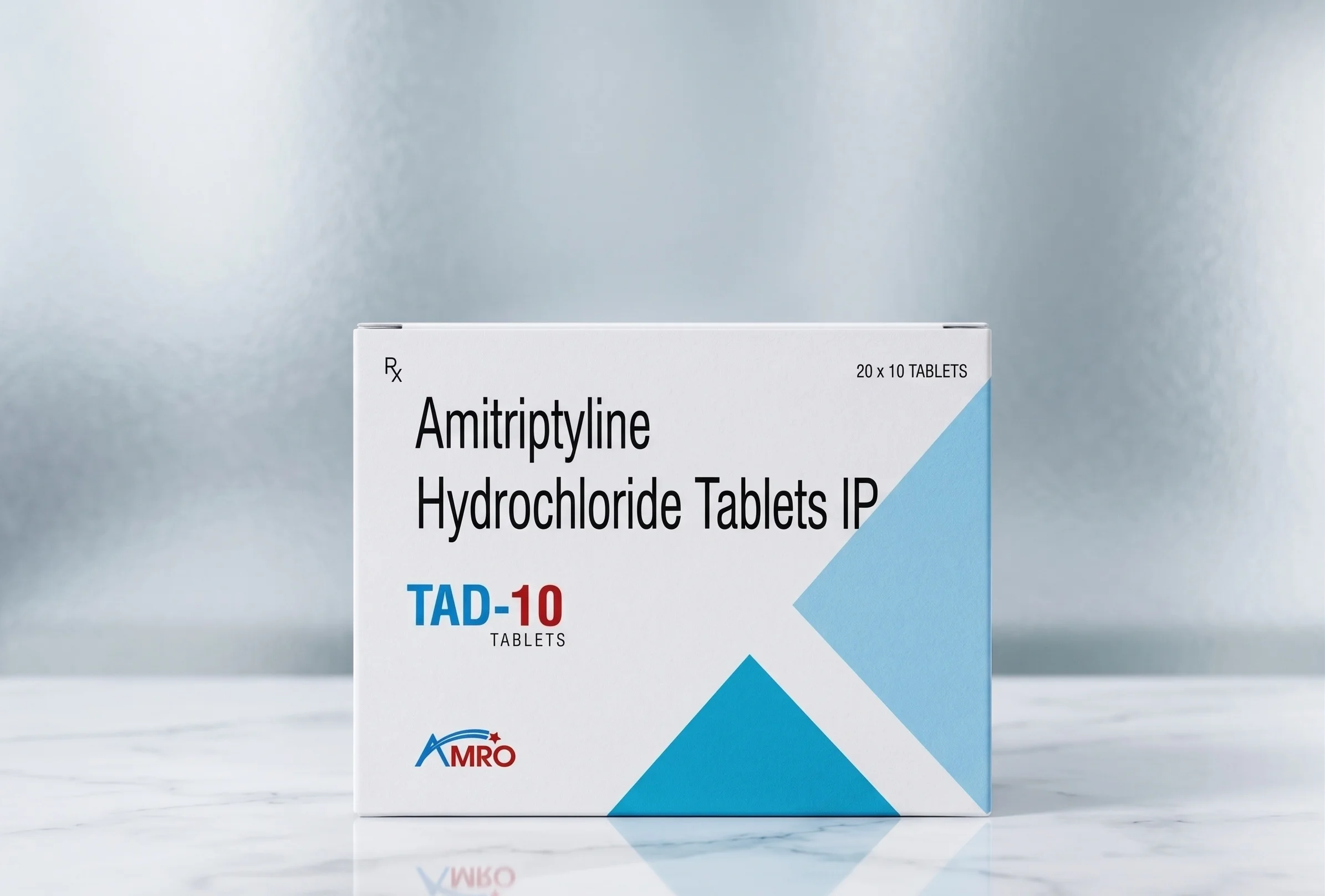 Amro Pharmaceuticals Tad-10 Tablet - Amitriptyline Hydrochloride I.P. - CNS Drugs formulation